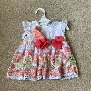 6/9 months dress and headband nwt.